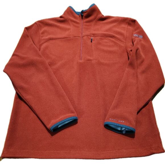 Columbia Other - Columbia Titanium Quarter Zip Pullover Shirt Red Long Sleeve Stretchy Outdoors